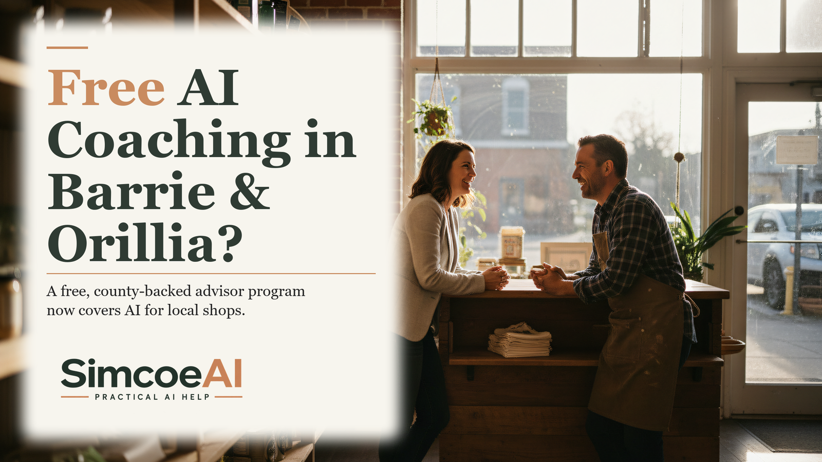 Header image: Barrie & Orillia Small Businesses Can Get Free AI Coaching Through Digital Main Street